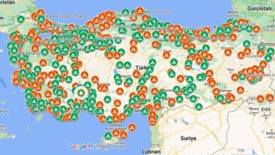 Türkiye Kamp Alanları Haritası